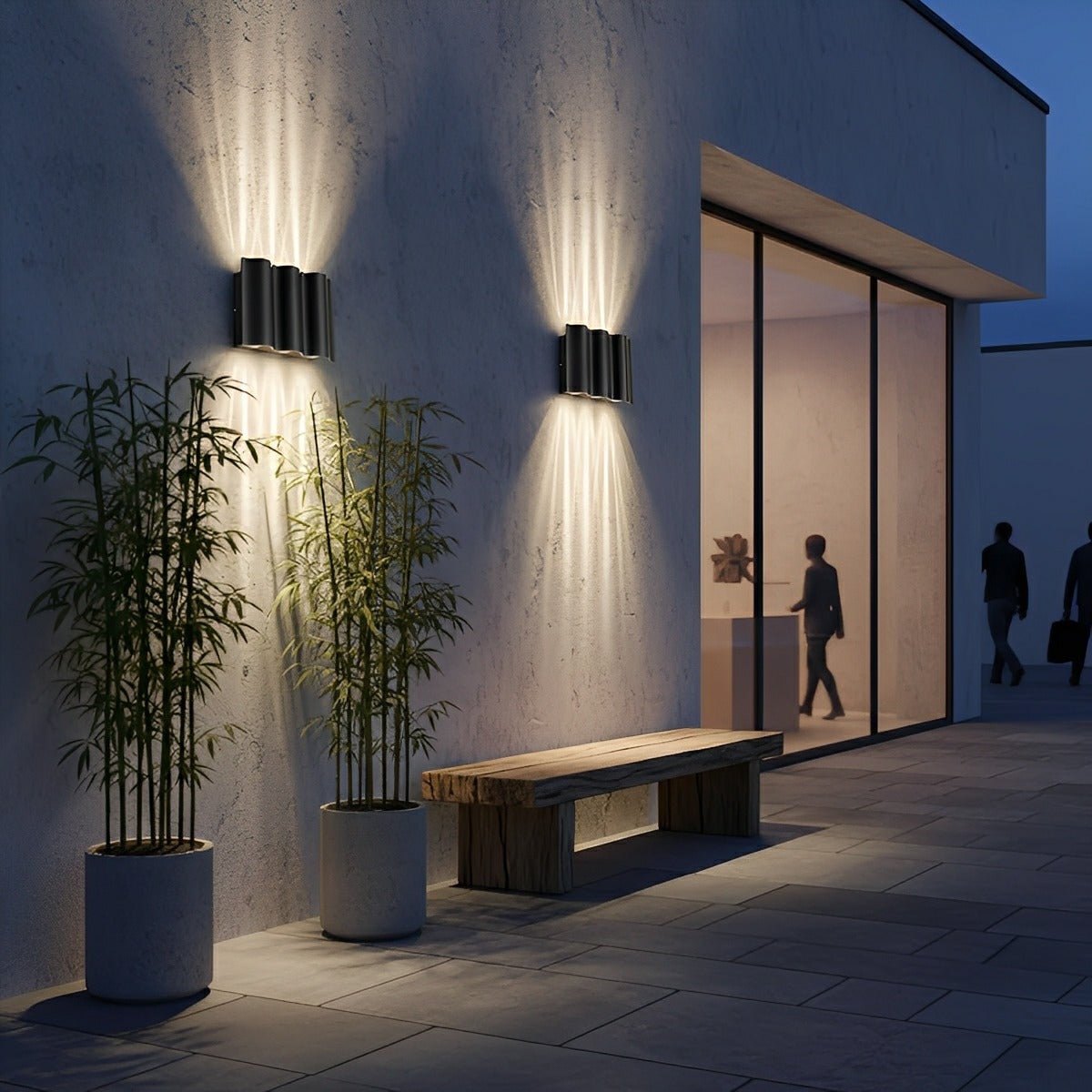 Waterproof Modern Water Wave Up and Down Wall Sconce Light